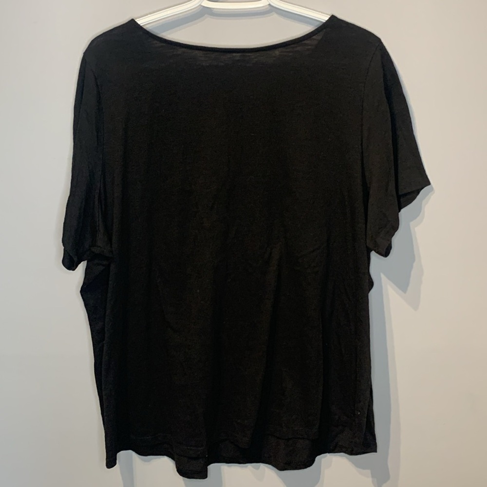 ⭐️ 5 for 20$! ⭐️ DC Jeans Black T-Shirt with Crochet - Picture 3 of 5